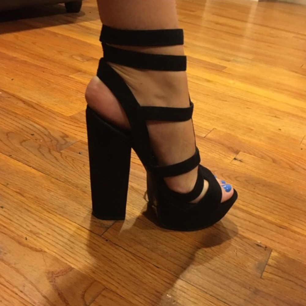 Shoe Cult Black Platform Sandal
